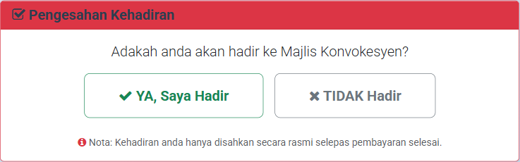 Pilihan kehadiran