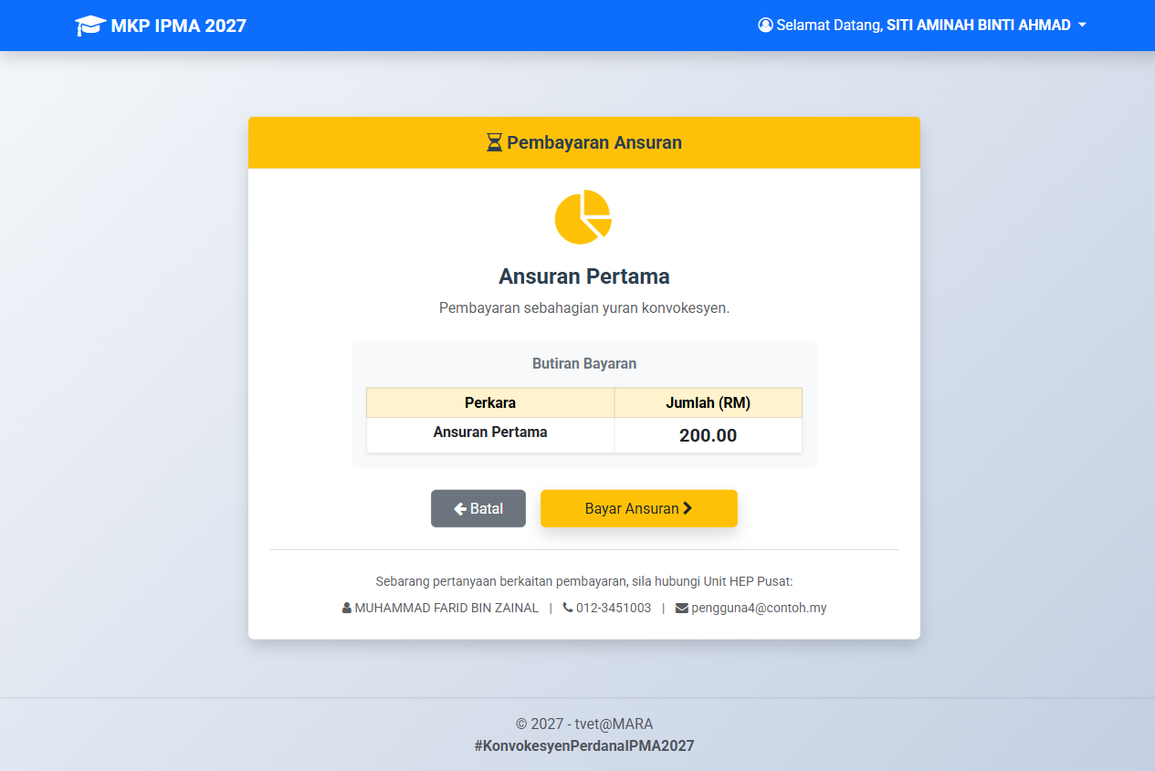 Bayaran Ansuran Pertama